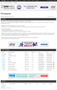 SamMobile Firmware page
