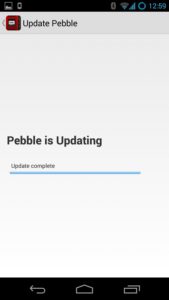 Pebble App for Android - Install App Finished