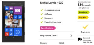 Pre-Order Nokia Lumia 1020