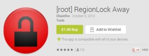 RegionLock Away - Galaxy Note 3 Region Unlock app