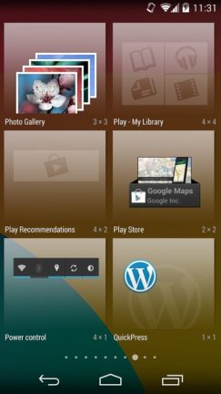 Android Widgets - KitKat