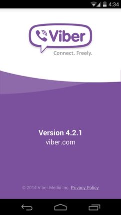 Viber for Android version 4.2.1.1