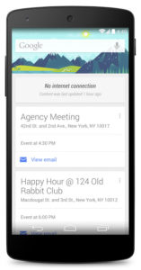 Google Now Offline Cards