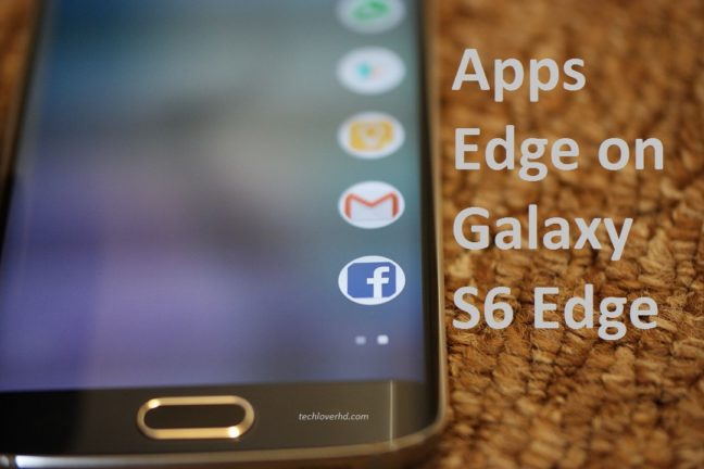 Apps Edge on Samsung Galaxy S6 Edge