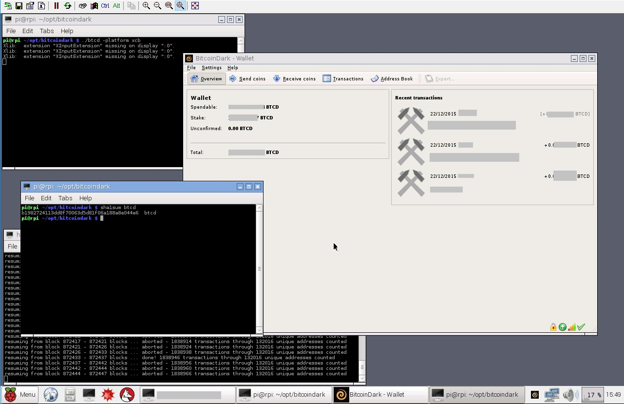 Staking Btcd In A Raspberry Pi 2 With Gui Wallet 24 7 Techloverhd - 