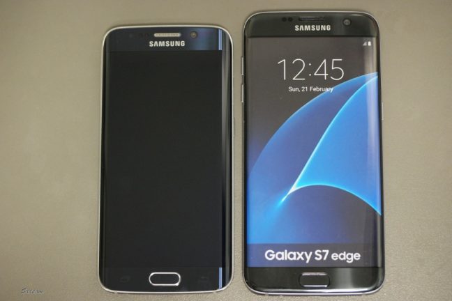 Samsung Galaxy S7 Edge and Galaxy S6 Edge front