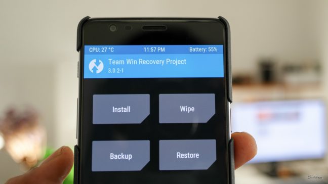 OnePlus 3 with TWRP 3.0.2-1